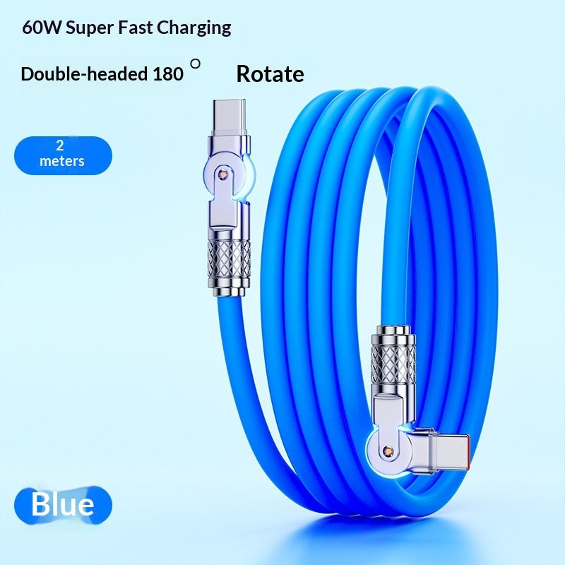 Câble de charge rapide rotatif 180° / Gaming et usage quotidien