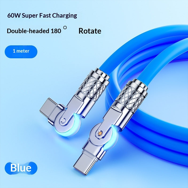 Câble de charge rapide rotatif 180° / Gaming et usage quotidien