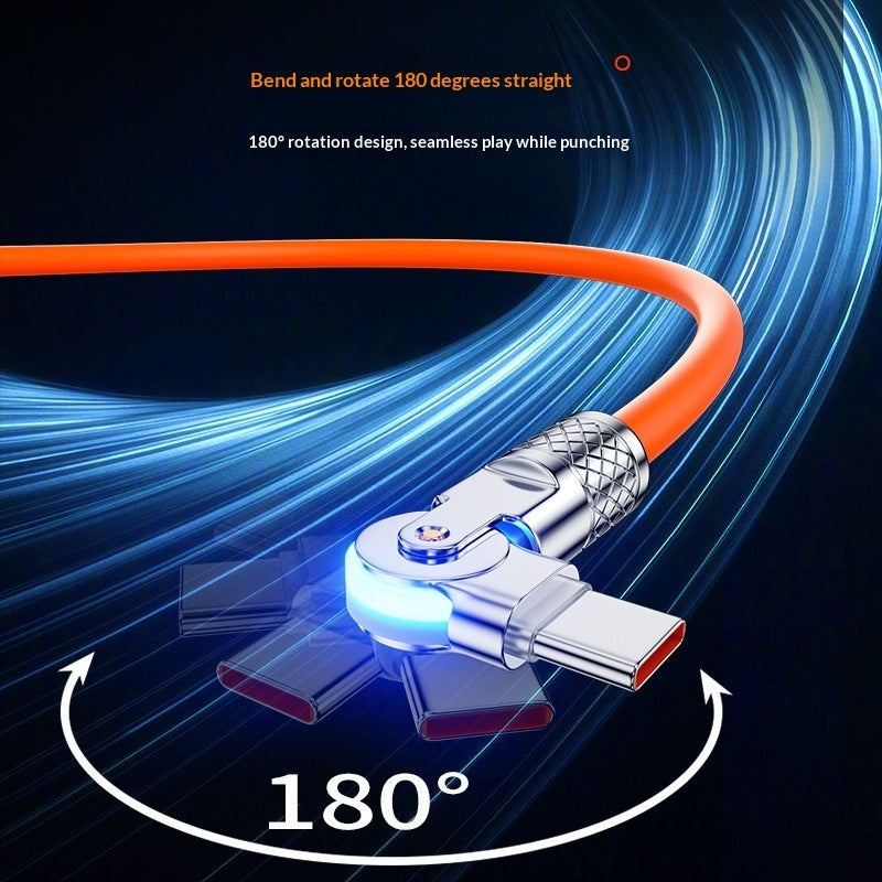 Câble de charge rapide rotatif 180° / Gaming et usage quotidien