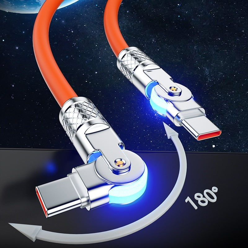 Câble de charge rapide rotatif 180° / Gaming et usage quotidien