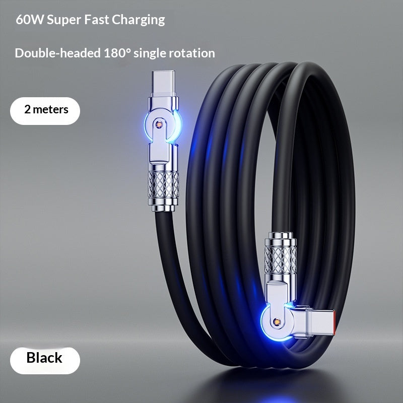 Câble de charge rapide rotatif 180° / Gaming et usage quotidien