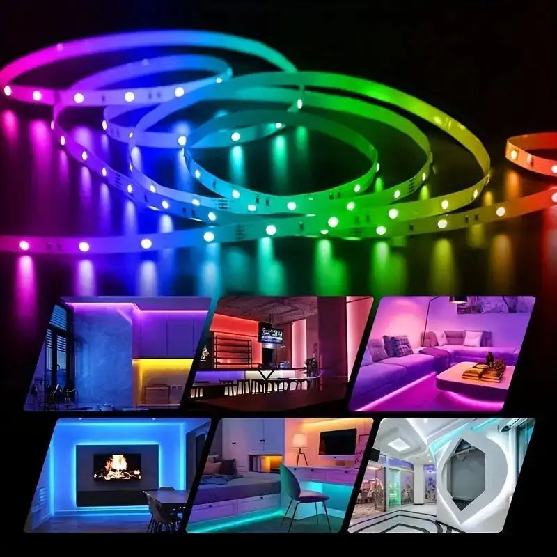 Bandes LED RGB Intelligentes – Contrôle App & Télécommande 🌈